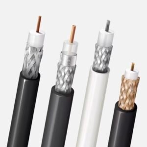 Coaxial Cables with shielding – low-interference, stable signal for TV, surveillance, RF communication.