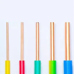 Multi-colored Single-core Wires: Functional Classification and Safe Wiring in Electrical Systems Five-color single-core wires with exposed copper cores, suitable for functional differentiation in electrical wiring