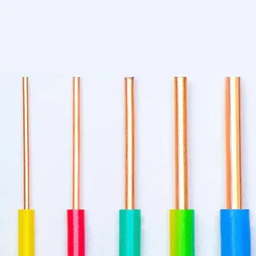 Multi-colored Single-core Wires: Functional Classification and Safe Wiring in Electrical Systems Five-color single-core wires with exposed copper cores, suitable for functional differentiation in electrical wiring