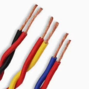 Multi-color twisted pair cable copper cores, twisted structure for conductivity & functional differentiation