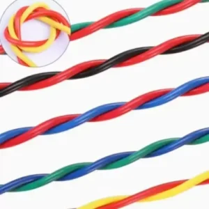 Multi-color twisted pair cable set, twisted structure for electrical wiring function classification