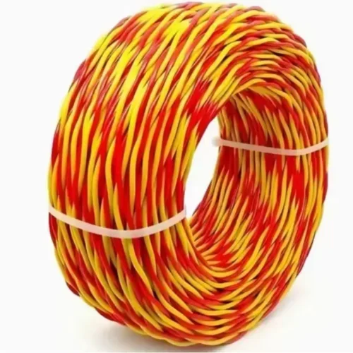 Red-yellow twisted pair cable roll, twisted structure for electrical wiring