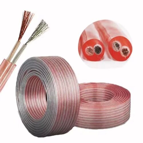 Twin-core copper/silver-plated speaker wire, for audio equipment wiring