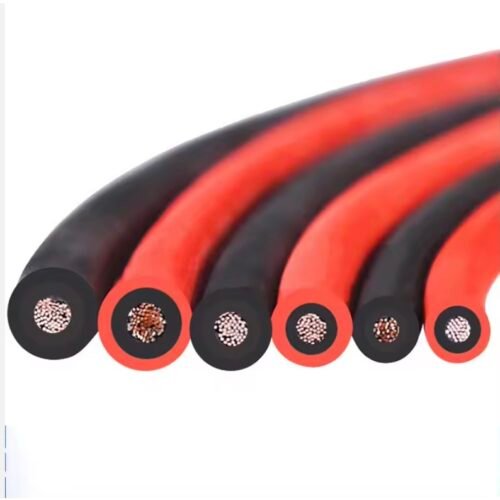 Solar black & red single-core copper conductor cable spools