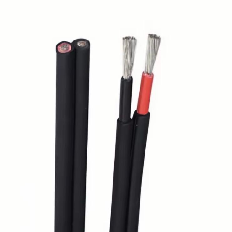 Solar twin-core black sheath cable