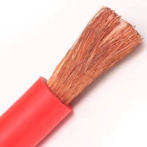 Red sheath copper welding cable