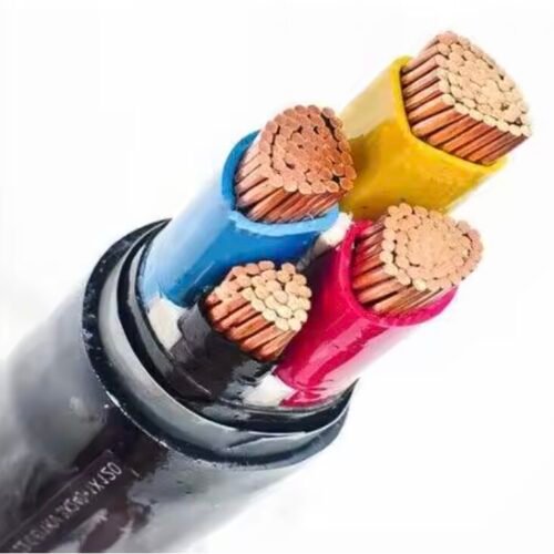 Black Sheath 4-Core Color-Coded Copper Core Power Cable