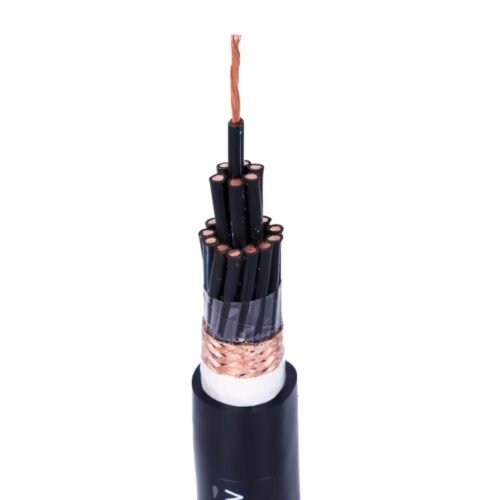 Flame-Retardant Copper Braided Shield Multicore Flexible Control Cable Type ZR-KVVRP Flame-Retardant Shielded Multicore Flexible Control Cable